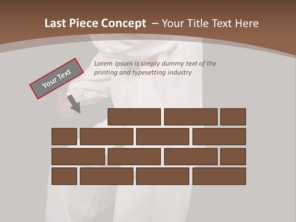 Chinese Elderly Performing Tai Chi Isolated PowerPoint Template