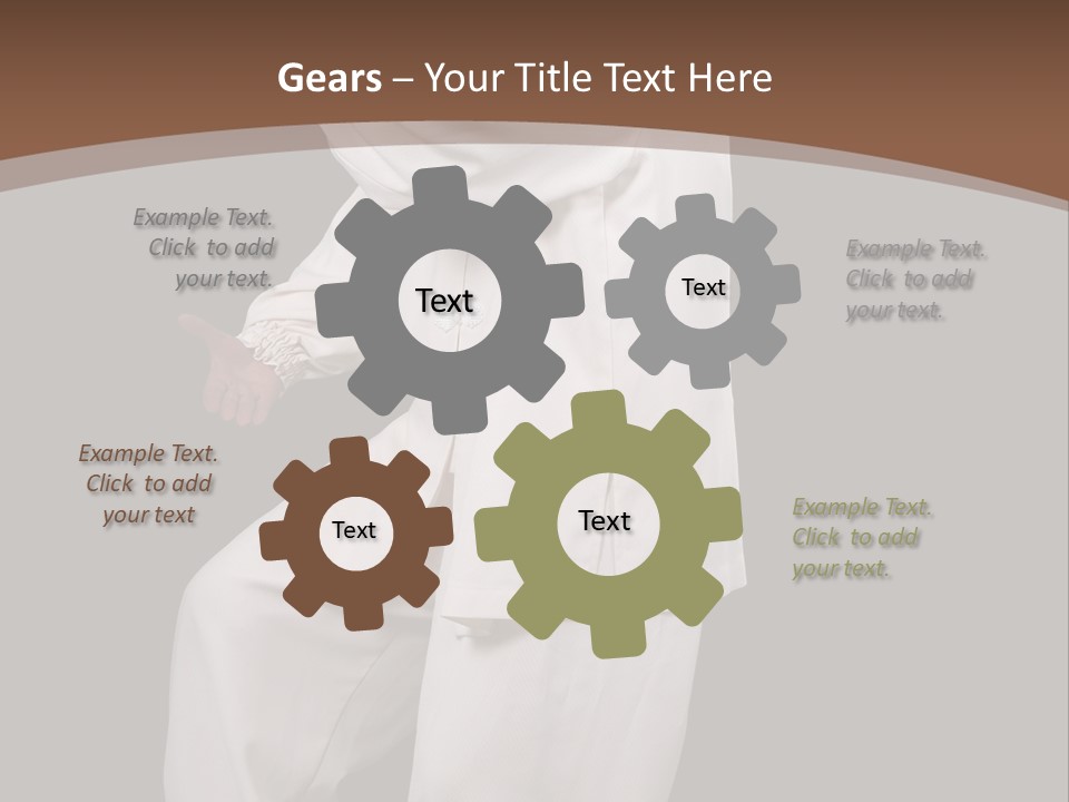 Chinese Elderly Performing Tai Chi Isolated PowerPoint Template