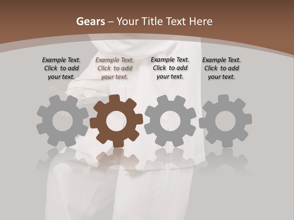 Chinese Elderly Performing Tai Chi Isolated PowerPoint Template