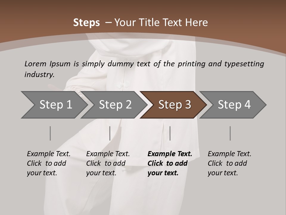 Chinese Elderly Performing Tai Chi Isolated PowerPoint Template