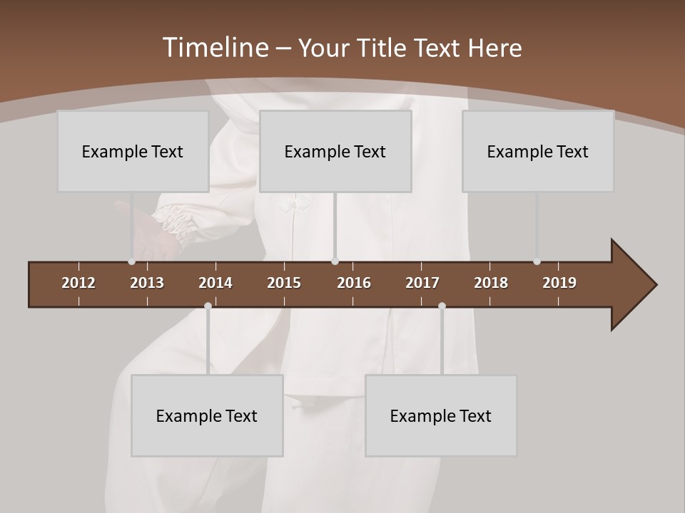Chinese Elderly Performing Tai Chi Isolated PowerPoint Template