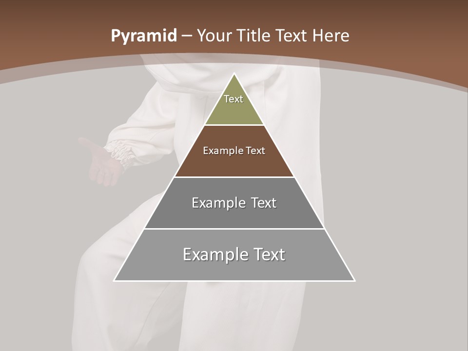 Chinese Elderly Performing Tai Chi Isolated PowerPoint Template