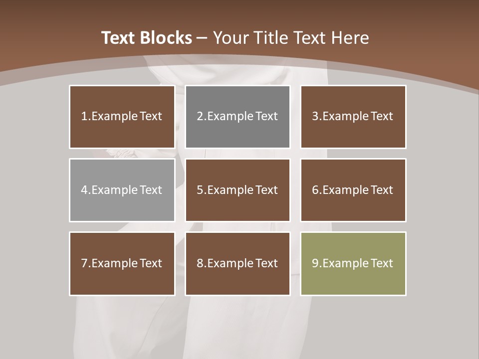 Chinese Elderly Performing Tai Chi Isolated PowerPoint Template