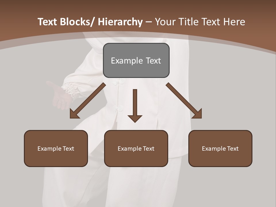 Chinese Elderly Performing Tai Chi Isolated PowerPoint Template