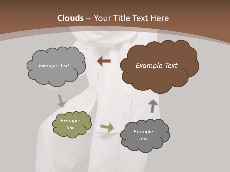 Chinese Elderly Performing Tai Chi Isolated PowerPoint Template