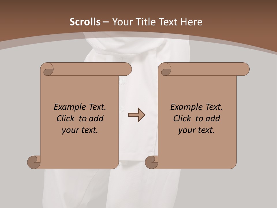 Chinese Elderly Performing Tai Chi Isolated PowerPoint Template
