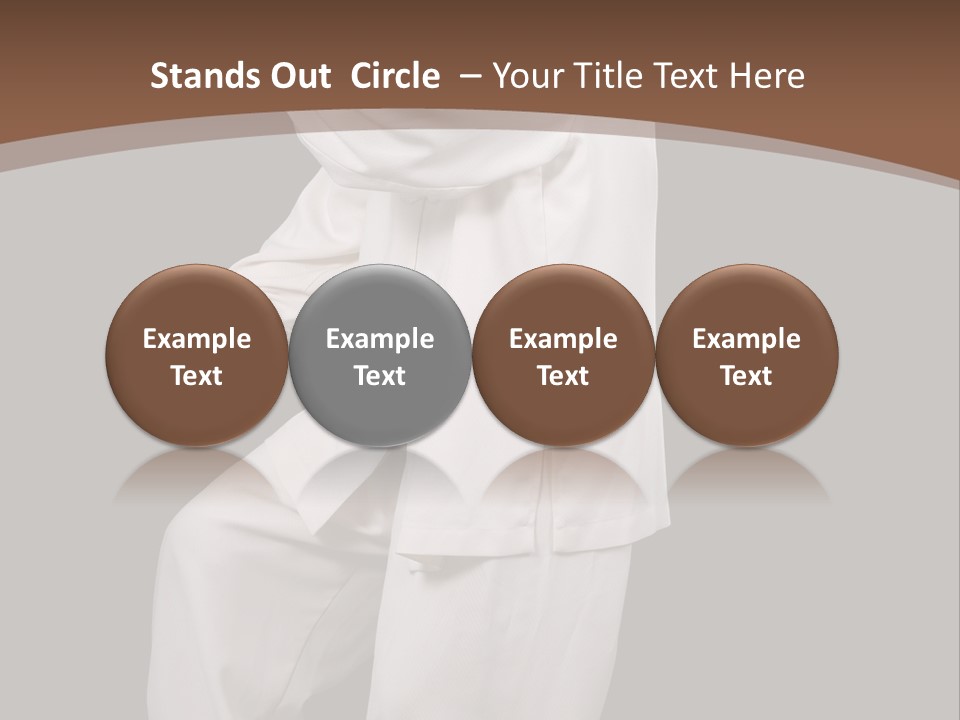 Chinese Elderly Performing Tai Chi Isolated PowerPoint Template