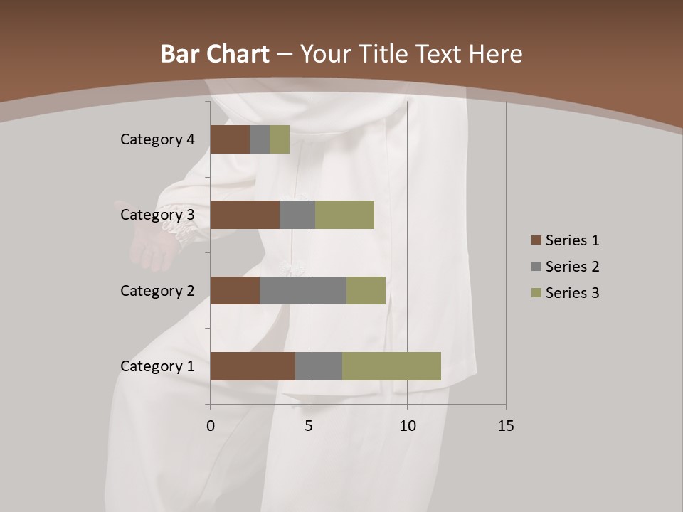 Chinese Elderly Performing Tai Chi Isolated PowerPoint Template