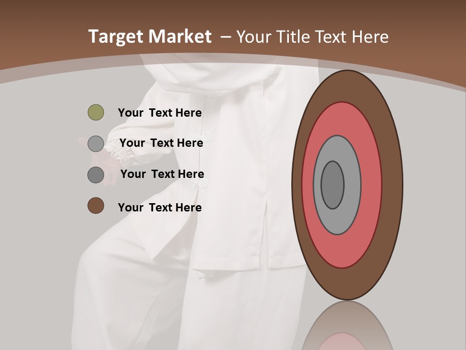 Chinese Elderly Performing Tai Chi Isolated PowerPoint Template