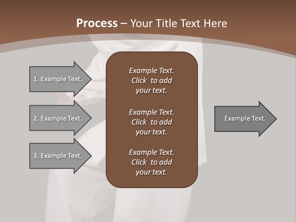 Chinese Elderly Performing Tai Chi Isolated PowerPoint Template