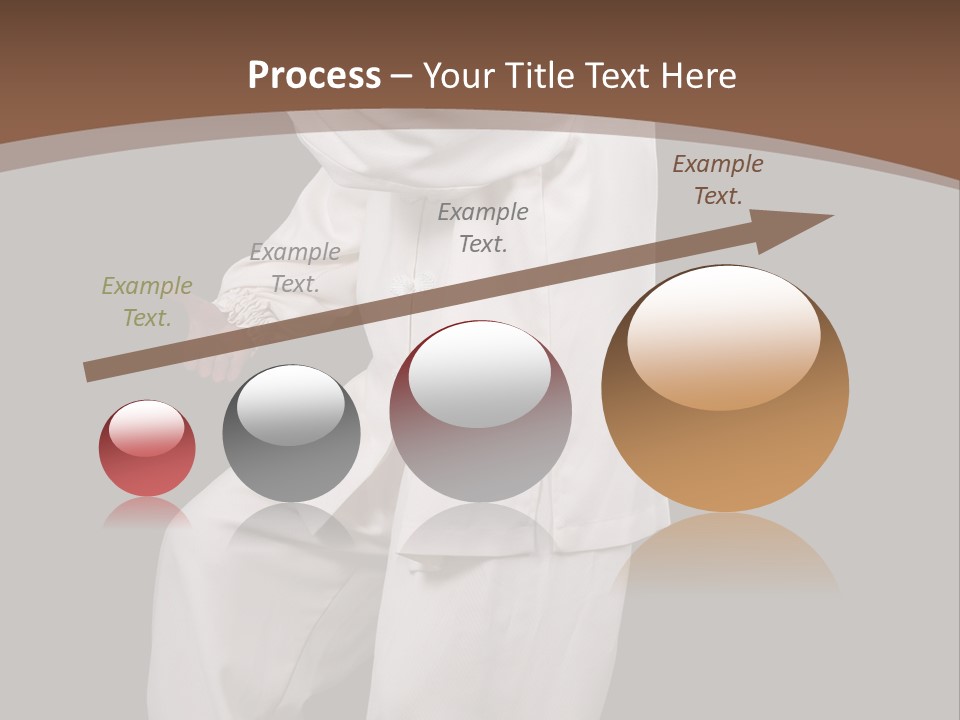 Chinese Elderly Performing Tai Chi Isolated PowerPoint Template