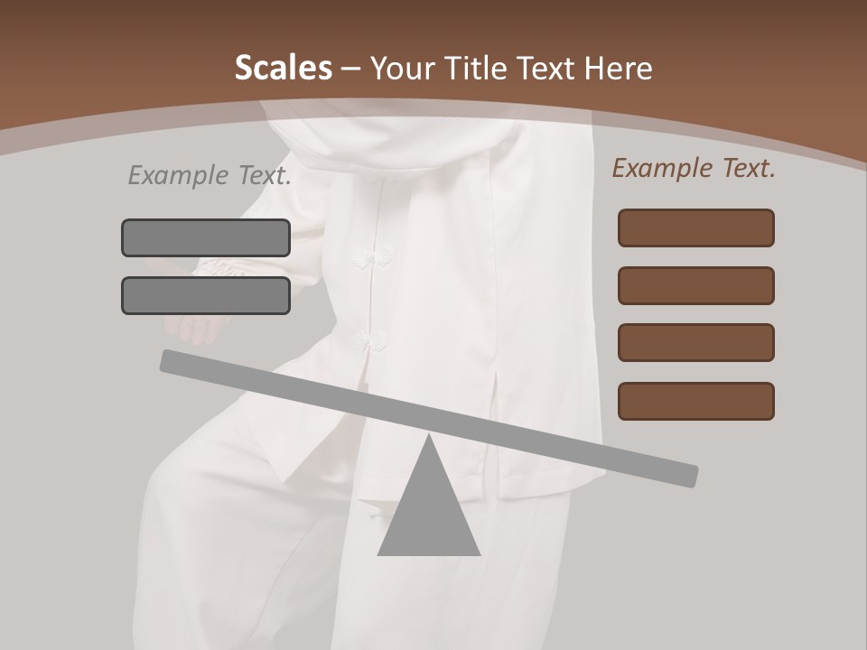 Chinese Elderly Performing Tai Chi Isolated PowerPoint Template