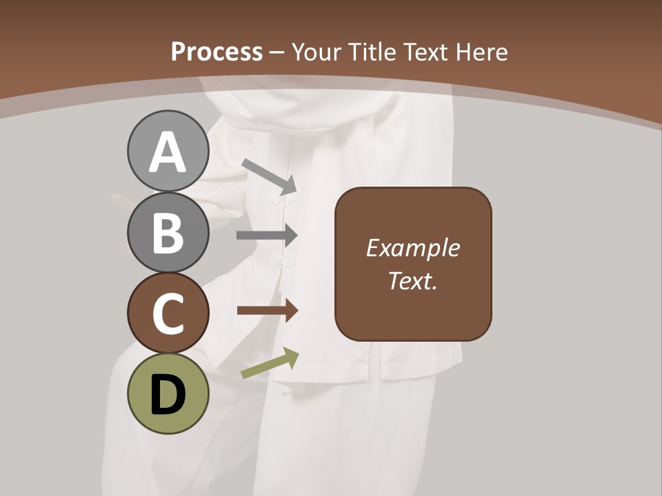 Chinese Elderly Performing Tai Chi Isolated PowerPoint Template