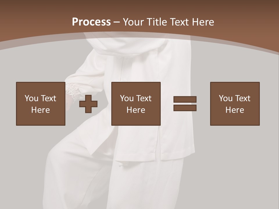 Chinese Elderly Performing Tai Chi Isolated PowerPoint Template