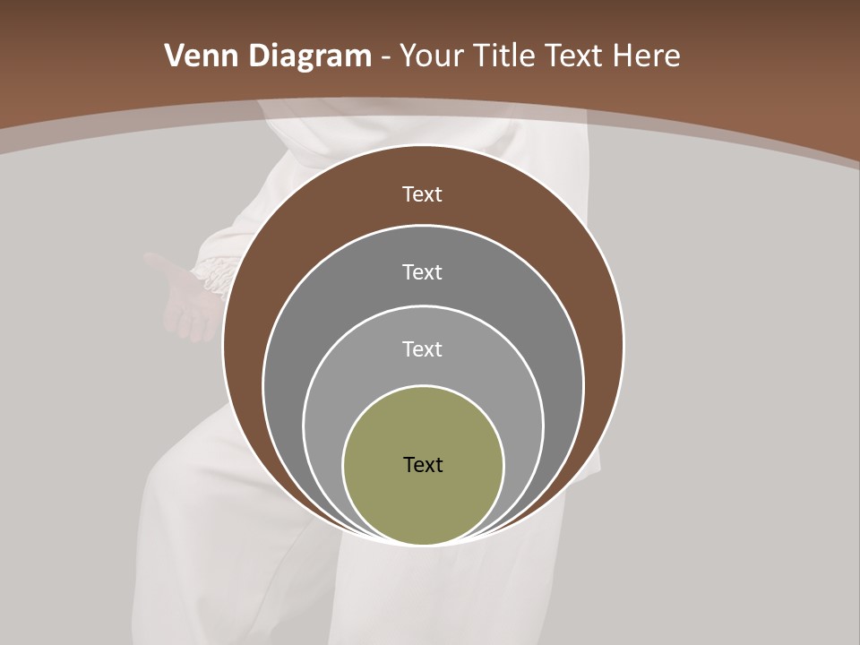 Chinese Elderly Performing Tai Chi Isolated PowerPoint Template