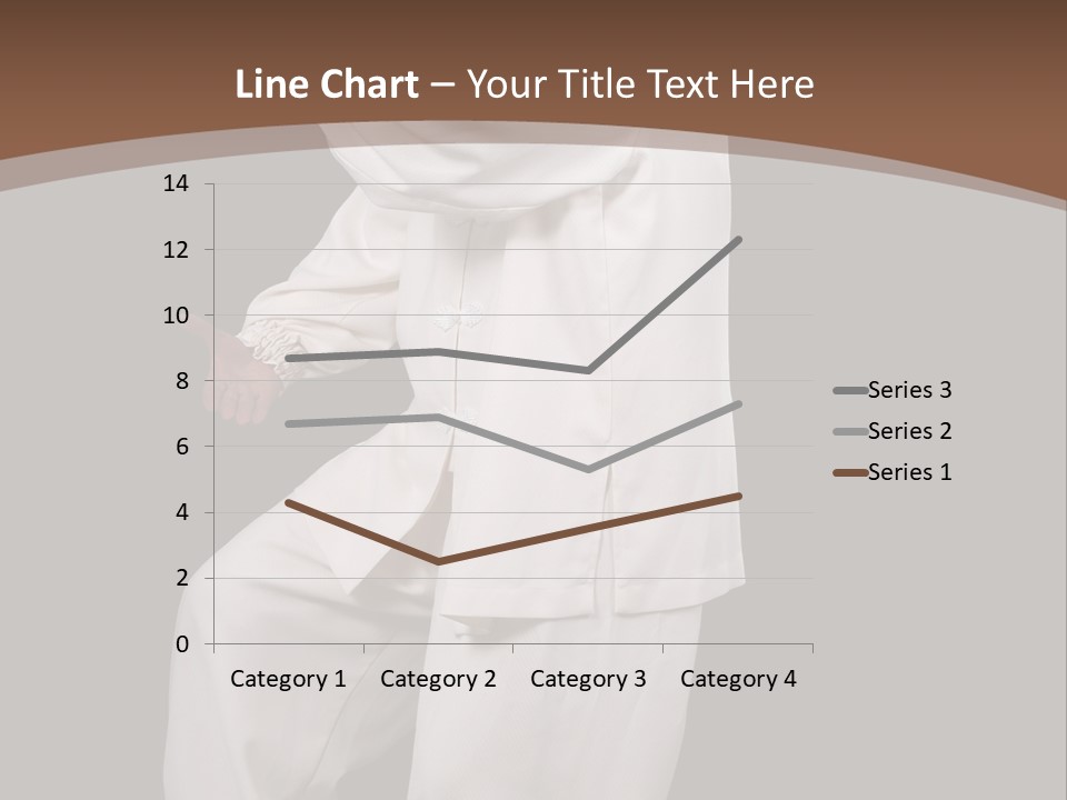 Chinese Elderly Performing Tai Chi Isolated PowerPoint Template