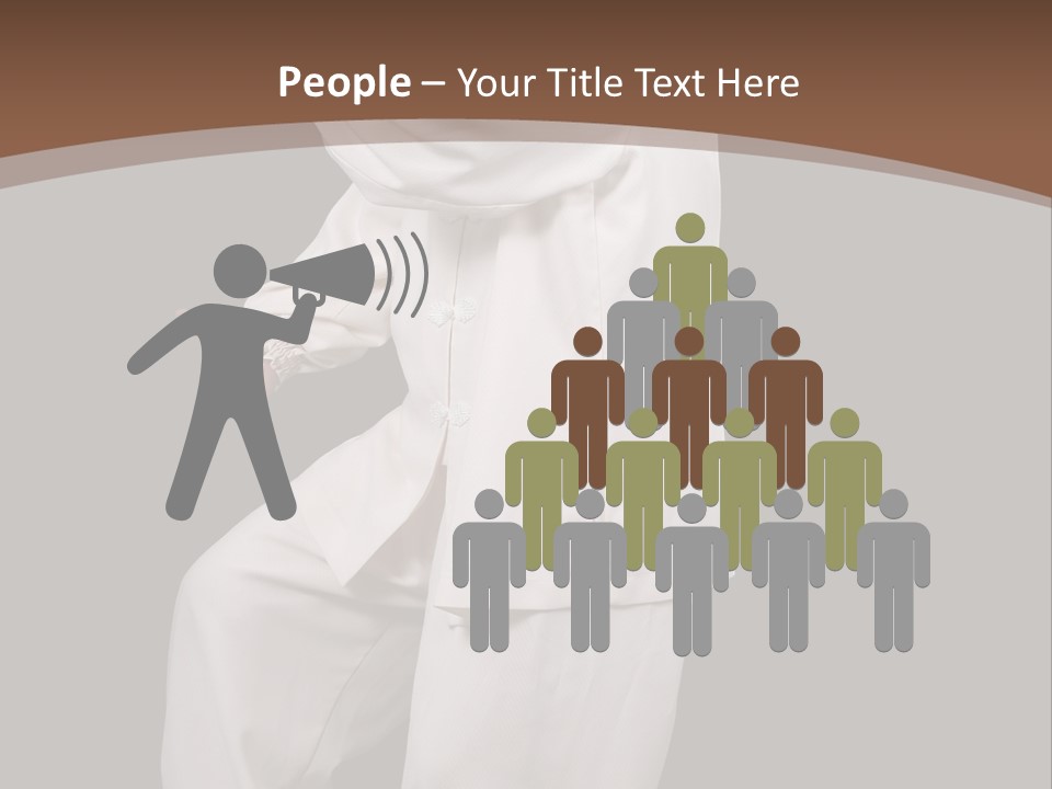 Chinese Elderly Performing Tai Chi Isolated PowerPoint Template