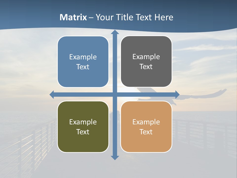 A Seagull Flies Over A Fishing Pier At Sunset In Hermosa Beach,California PowerPoint Template