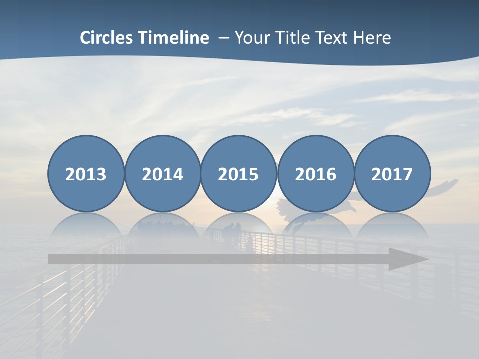 A Seagull Flies Over A Fishing Pier At Sunset In Hermosa Beach,California PowerPoint Template