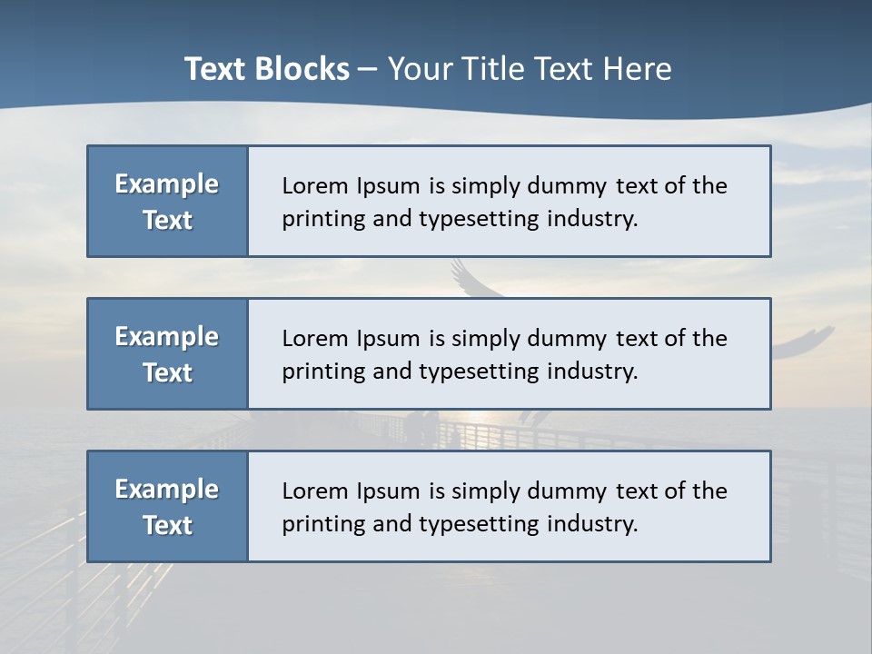 A Seagull Flies Over A Fishing Pier At Sunset In Hermosa Beach,California PowerPoint Template