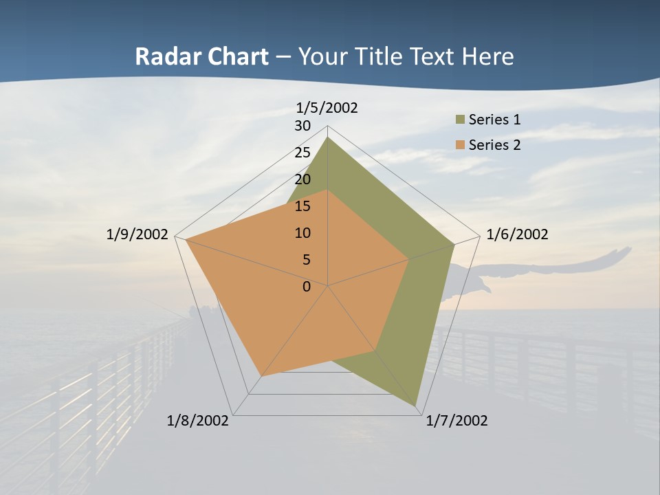 A Seagull Flies Over A Fishing Pier At Sunset In Hermosa Beach,California PowerPoint Template