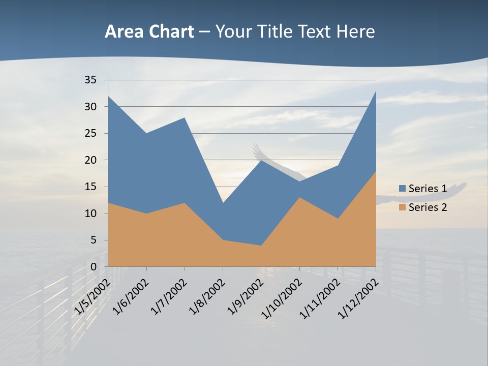 A Seagull Flies Over A Fishing Pier At Sunset In Hermosa Beach,California PowerPoint Template