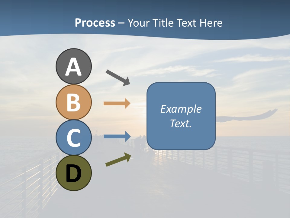 A Seagull Flies Over A Fishing Pier At Sunset In Hermosa Beach,California PowerPoint Template