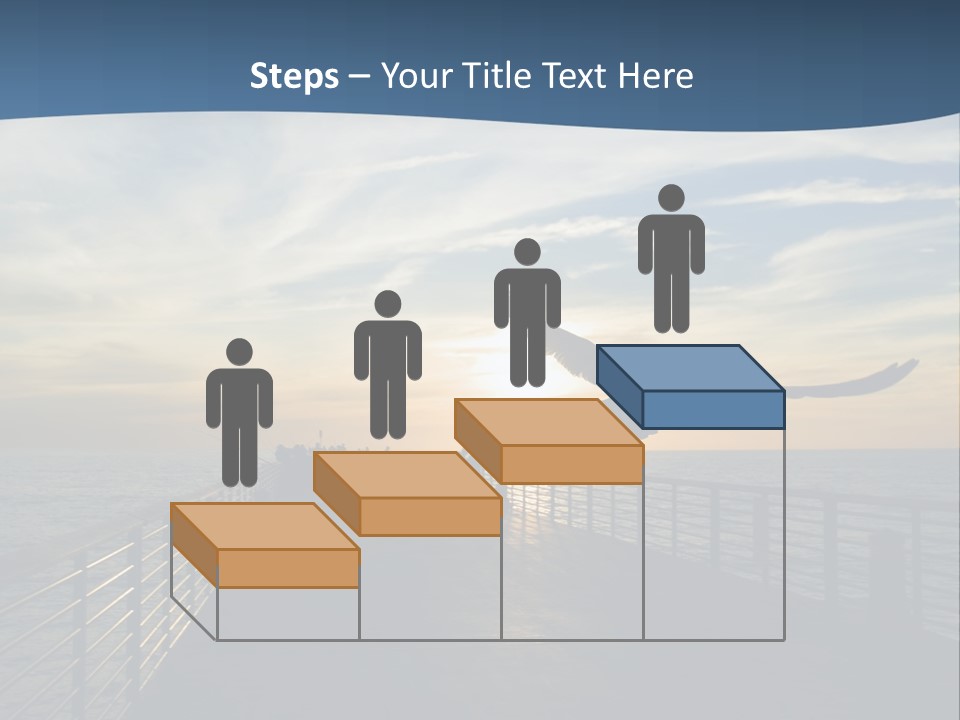 A Seagull Flies Over A Fishing Pier At Sunset In Hermosa Beach,California PowerPoint Template