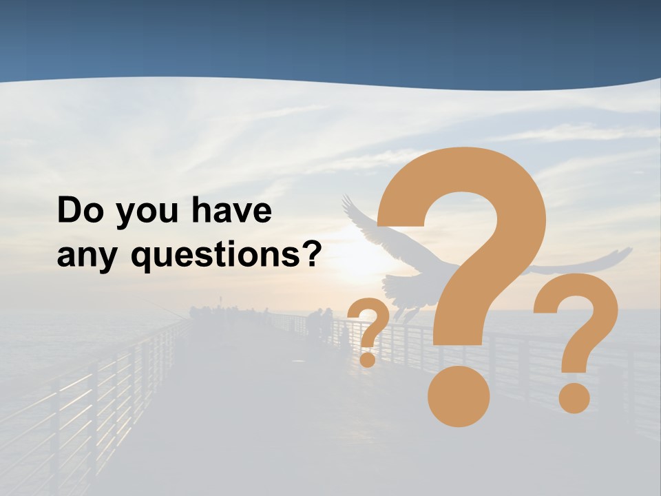 A Seagull Flies Over A Fishing Pier At Sunset In Hermosa Beach,California PowerPoint Template