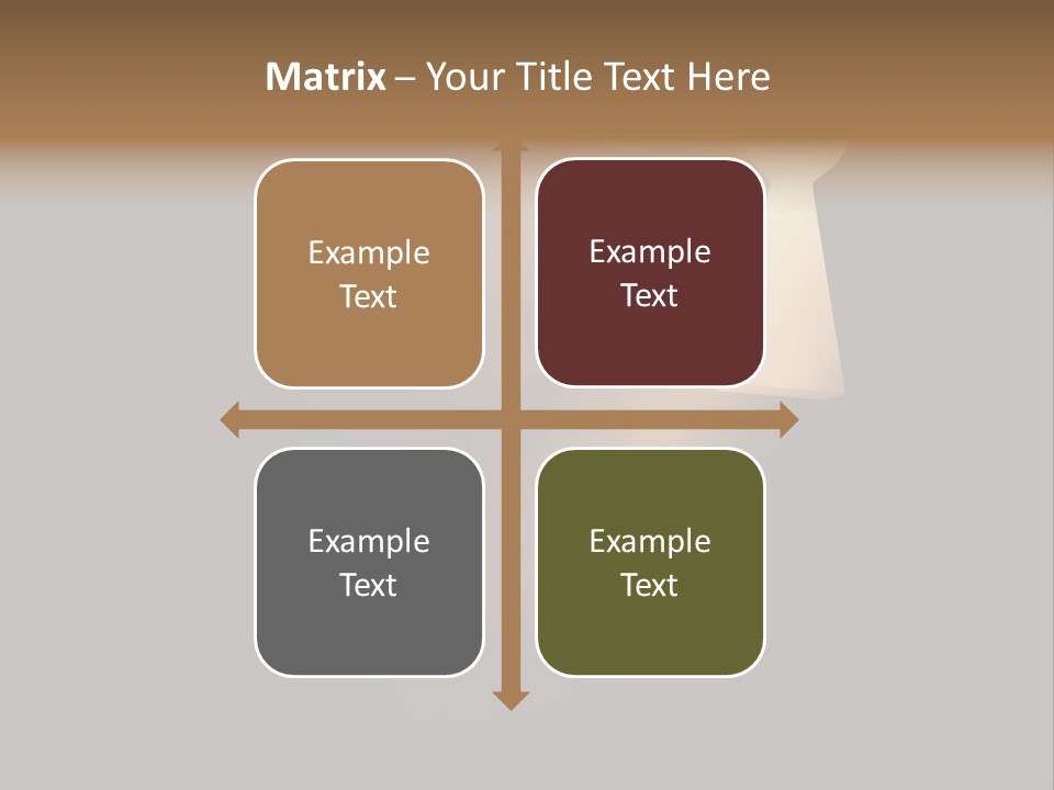 A Conceptual Keyhole And Rays - 3D Render PowerPoint Template