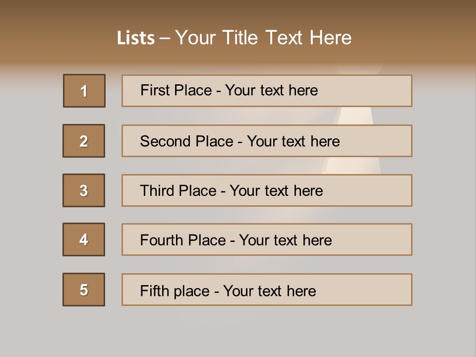 A Conceptual Keyhole And Rays - 3D Render PowerPoint Template