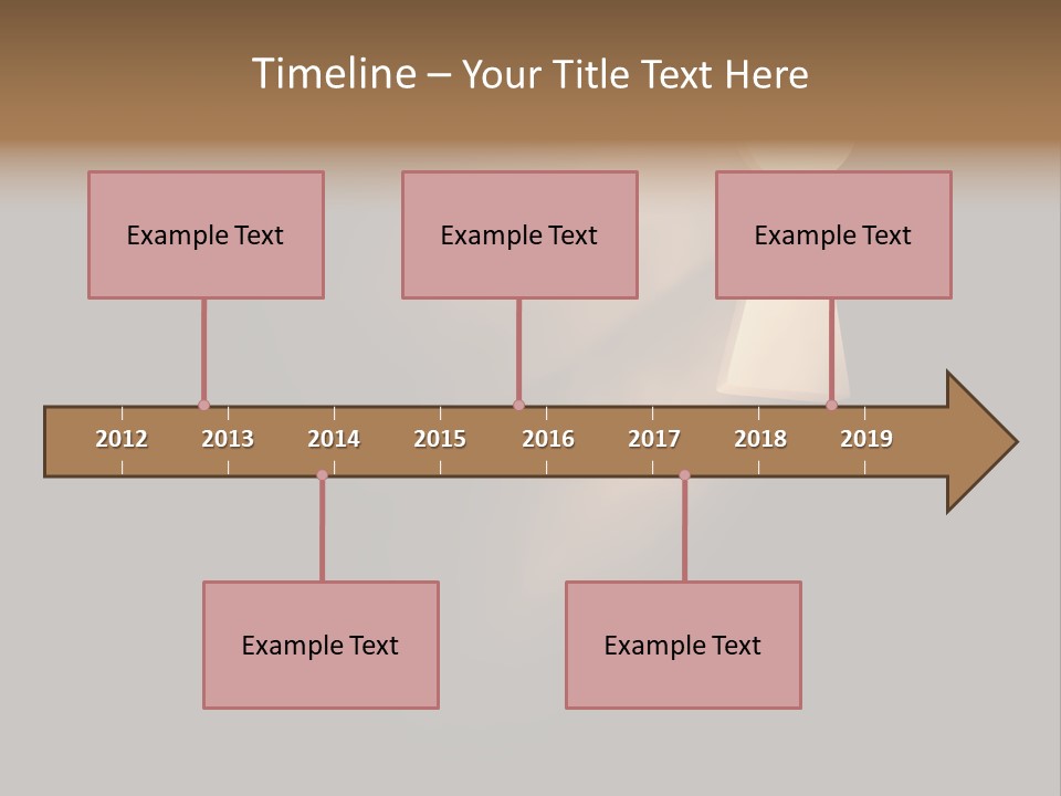 A Conceptual Keyhole And Rays - 3D Render PowerPoint Template