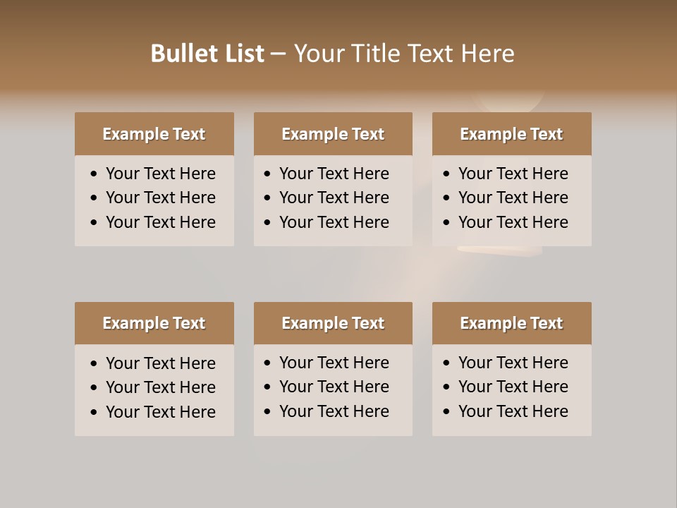 A Conceptual Keyhole And Rays - 3D Render PowerPoint Template