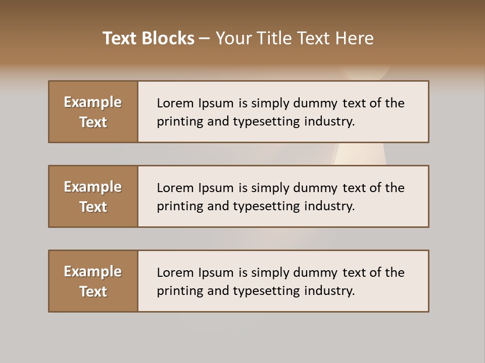 A Conceptual Keyhole And Rays - 3D Render PowerPoint Template