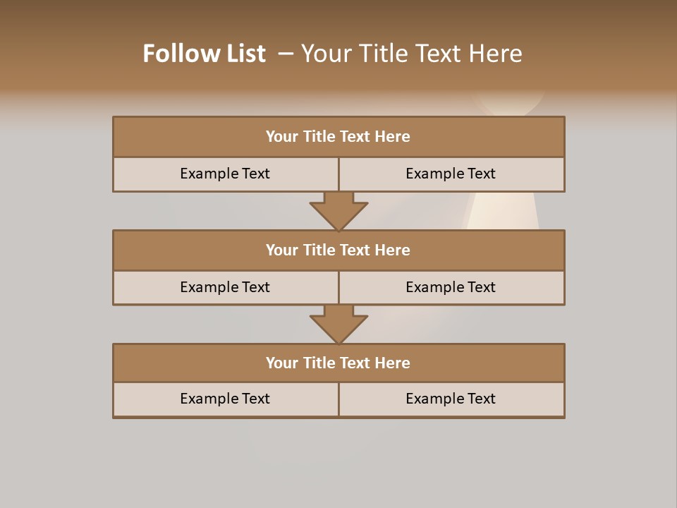 A Conceptual Keyhole And Rays - 3D Render PowerPoint Template