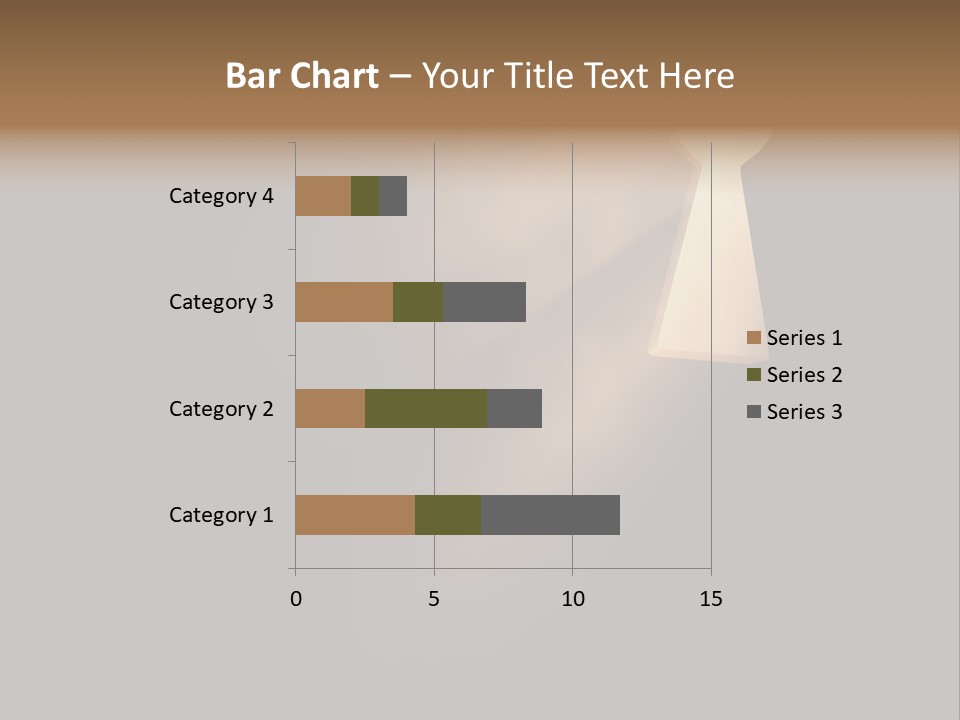 A Conceptual Keyhole And Rays - 3D Render PowerPoint Template