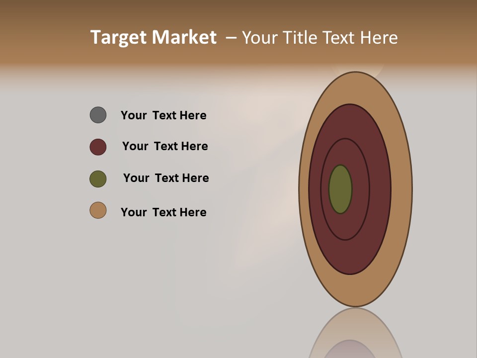 A Conceptual Keyhole And Rays - 3D Render PowerPoint Template