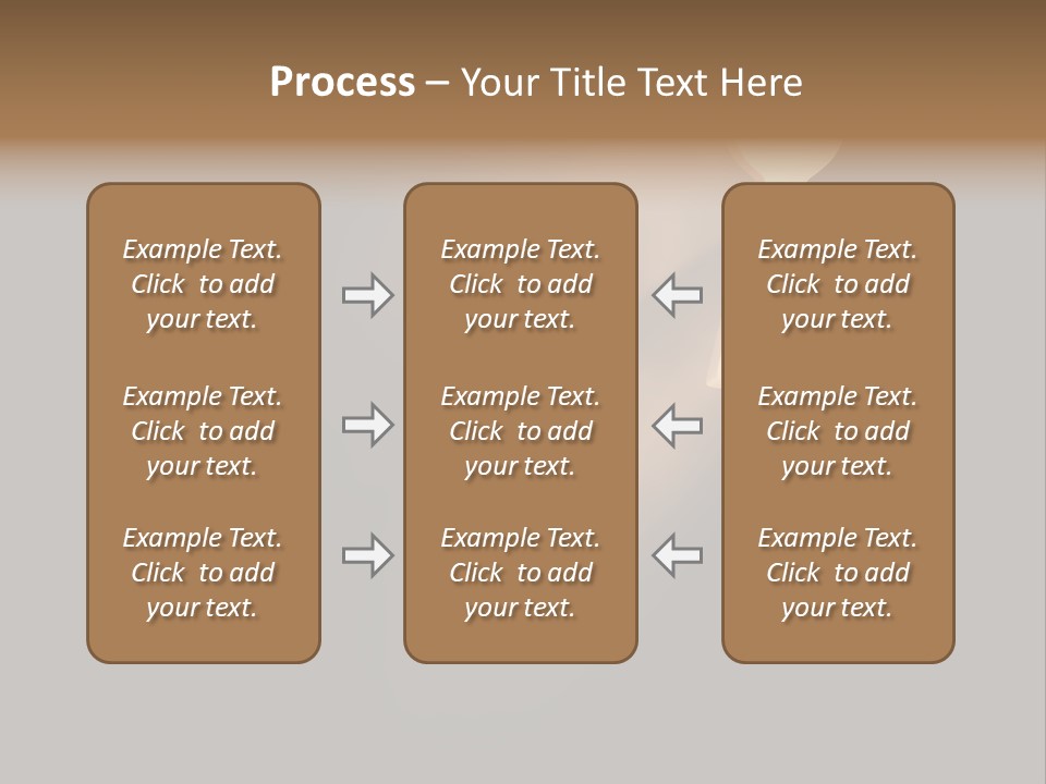 A Conceptual Keyhole And Rays - 3D Render PowerPoint Template