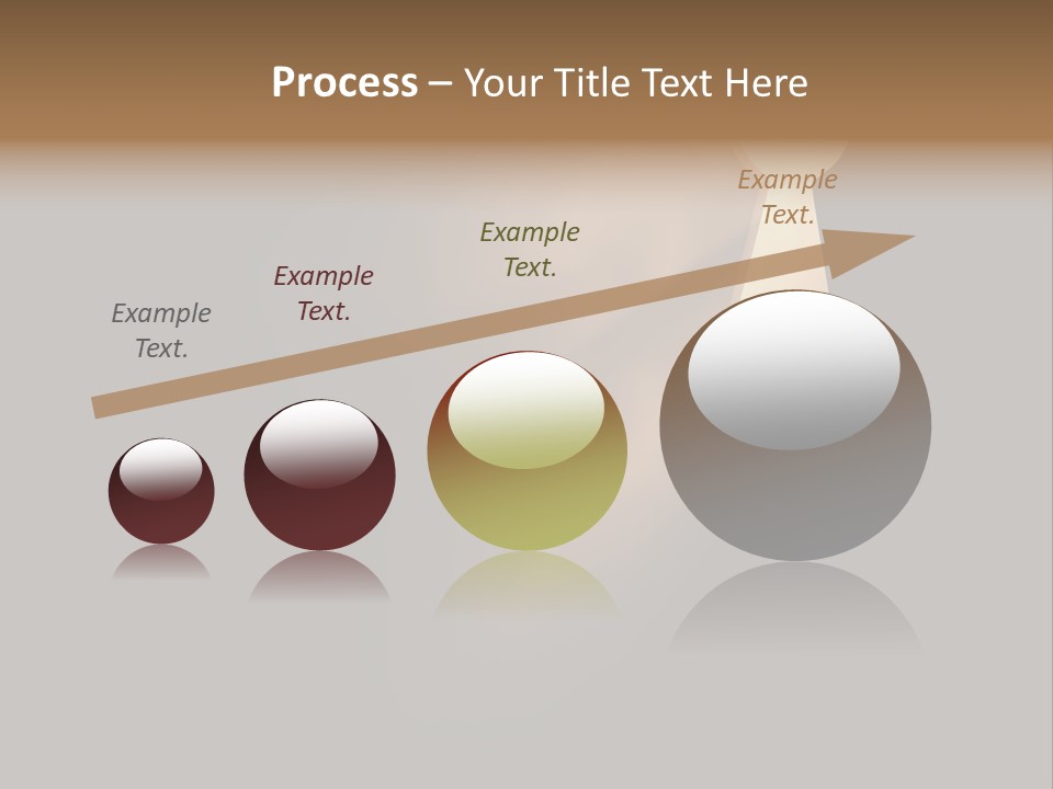 A Conceptual Keyhole And Rays - 3D Render PowerPoint Template