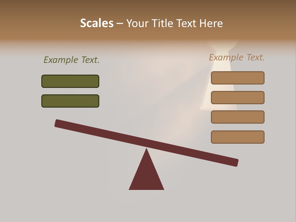 A Conceptual Keyhole And Rays - 3D Render PowerPoint Template