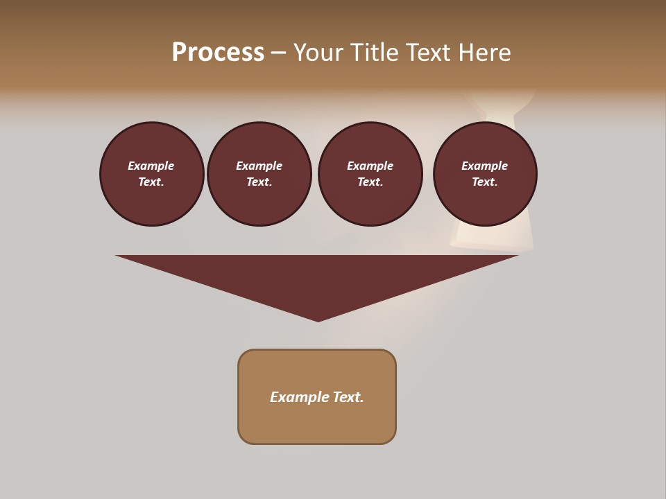 A Conceptual Keyhole And Rays - 3D Render PowerPoint Template