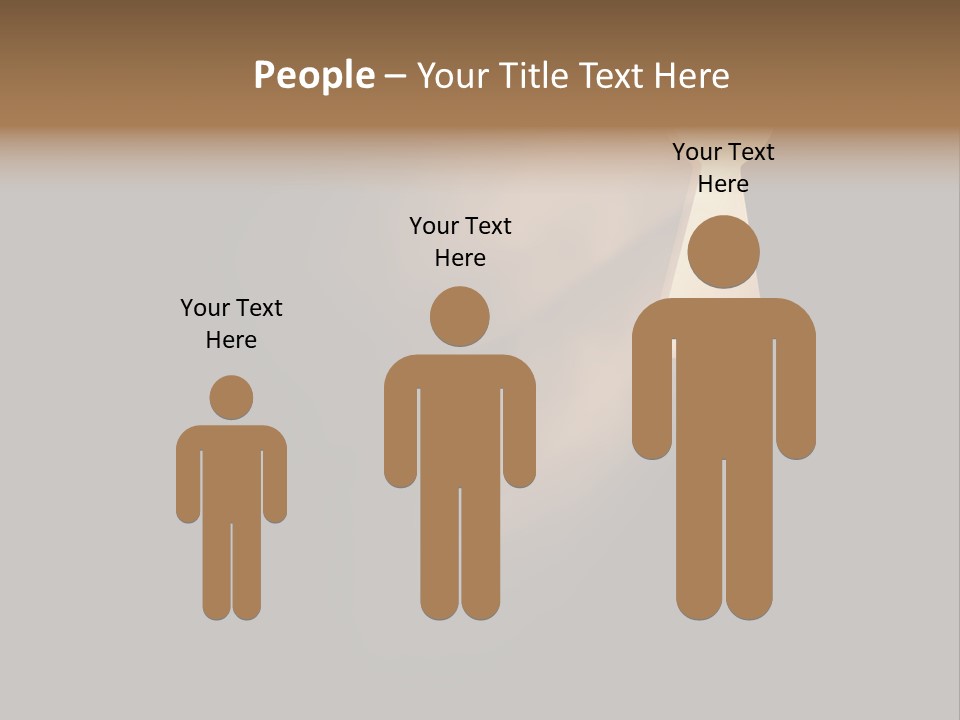 A Conceptual Keyhole And Rays - 3D Render PowerPoint Template