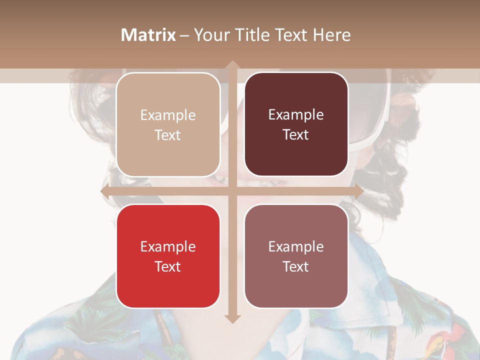 A Young Boy Wearing A Hat And Sunglasses PowerPoint Template