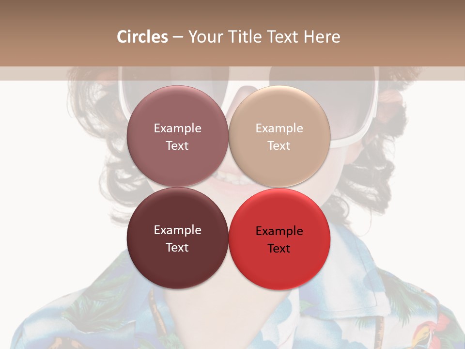 A Young Boy Wearing A Hat And Sunglasses PowerPoint Template