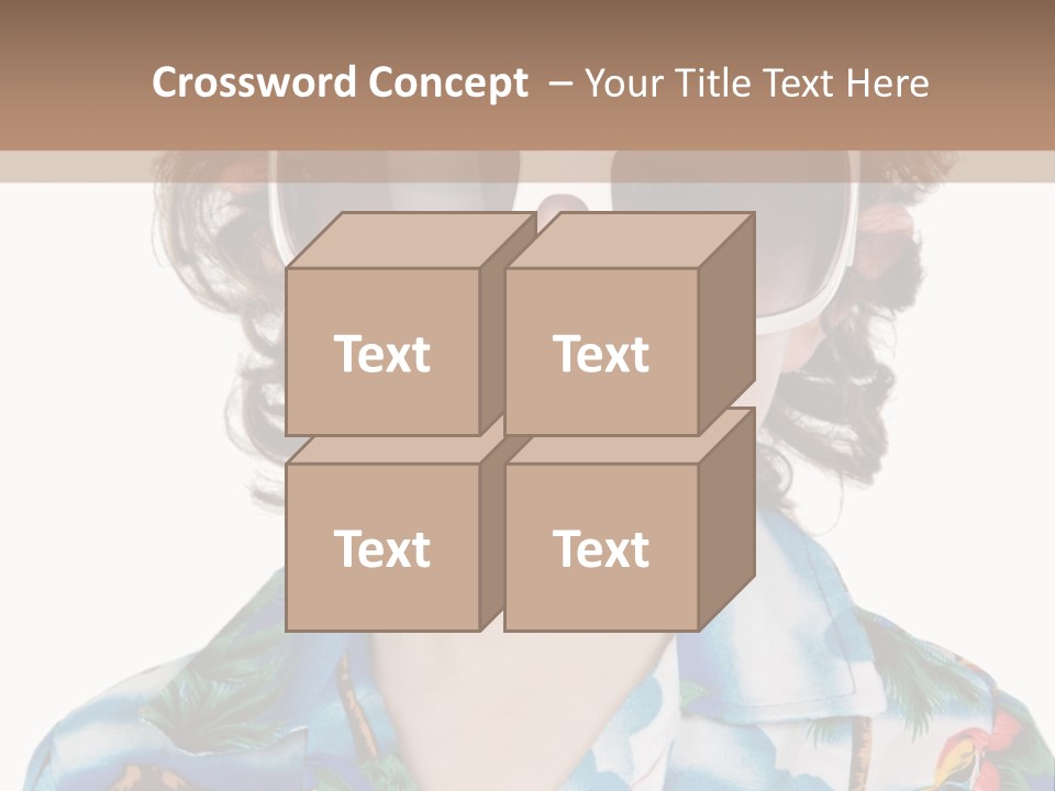 A Young Boy Wearing A Hat And Sunglasses PowerPoint Template