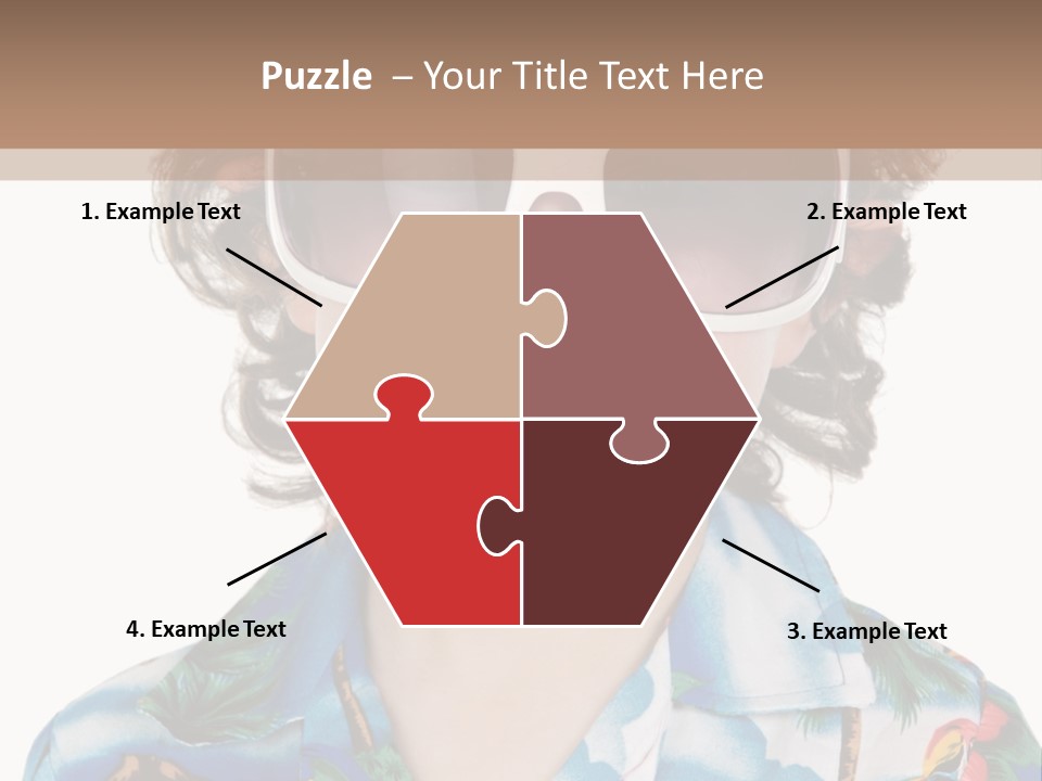 A Young Boy Wearing A Hat And Sunglasses PowerPoint Template