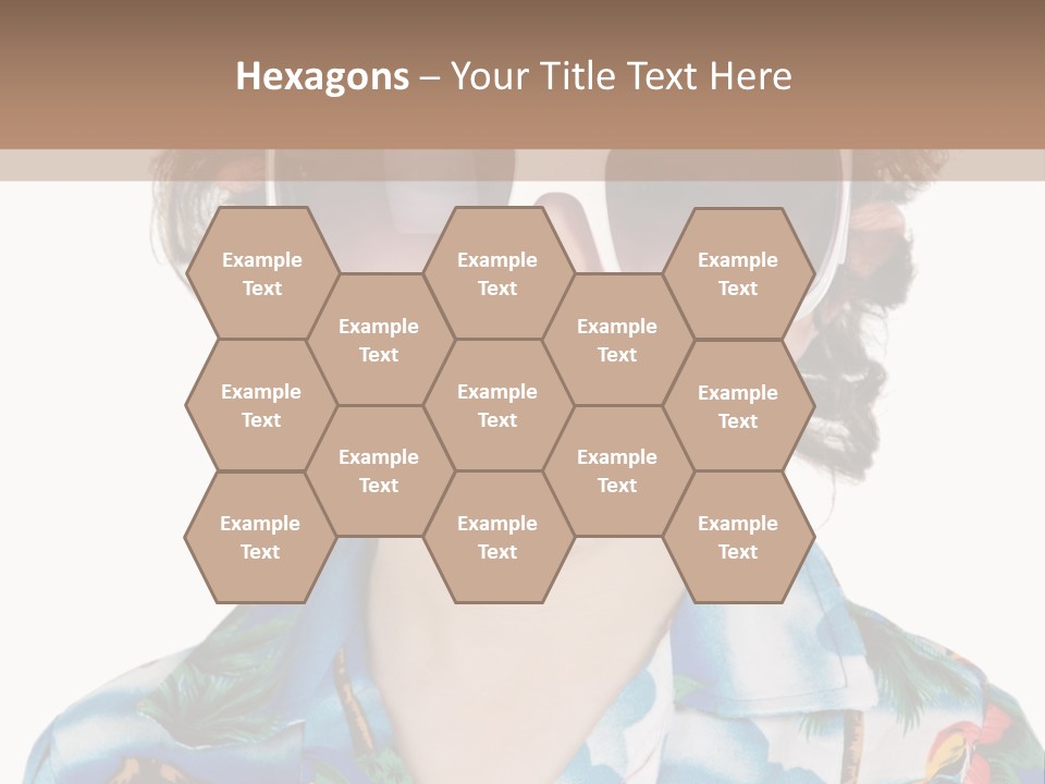 A Young Boy Wearing A Hat And Sunglasses PowerPoint Template