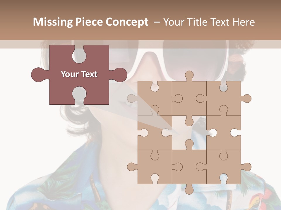 A Young Boy Wearing A Hat And Sunglasses PowerPoint Template