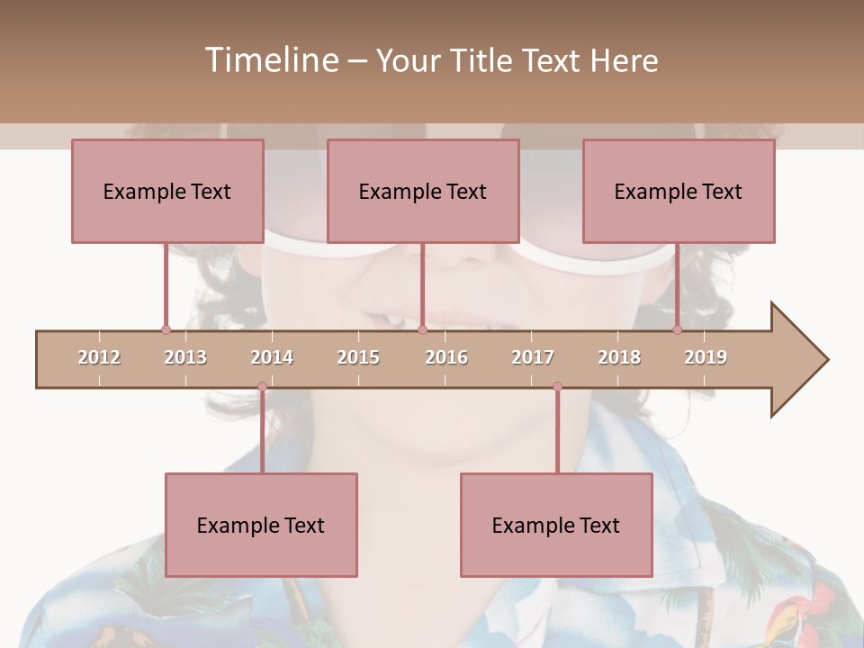 A Young Boy Wearing A Hat And Sunglasses PowerPoint Template