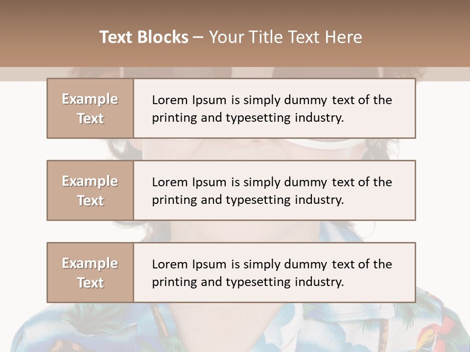 A Young Boy Wearing A Hat And Sunglasses PowerPoint Template